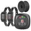 Dog Fence System Pet Containment System with 9 Adjustable Levels 2 Recivers IPX8 Waterproof Rechargeable Underground Fence for Small Medium Large Dog