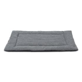 Dog Bed Mat Comfortable Fleece Pet Dog Crate Carpet Reversible Pad Joint Relief For S/M/L Dogs w/ Water Resistant Breathable Cushion Pad Sofa Car Seat (Option: PetBetCusionL)