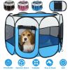 Portable Foldable Pet Tent Exercise Pen Kennel Removable Zipper Top and Bottom Water Resistant Indoor Outdoor Use For Dogs Cats Other Pets
