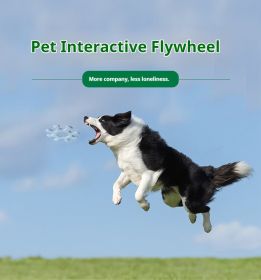 Pet Interactive Flywheel,Dog Frisbee Toy,Fun interactions buildstronger bonds (Color: Macaroon Green)