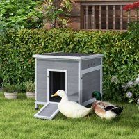 Duck Coop With Openable Roof (Option: Light Gray 930x810x170 mm)